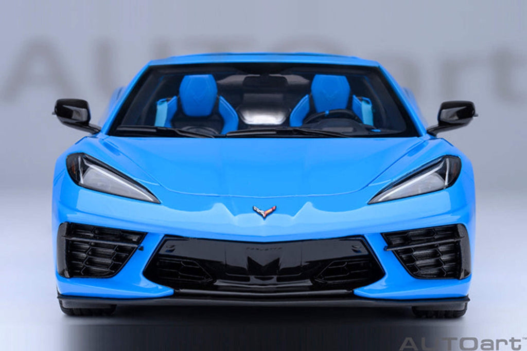 2020 Chevrolet Corvette C8 Stingray Rapid Blue 1/18 Model Car by Autoart