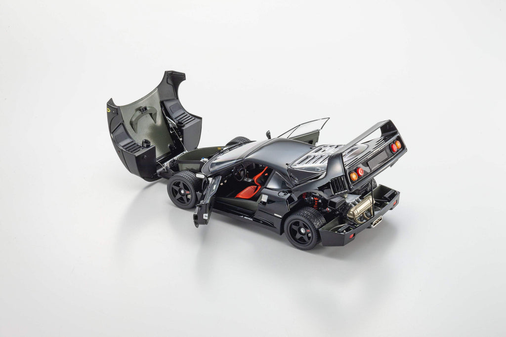 Ferrari F40 Black 1/18 Diecast Model Car by Kyosho