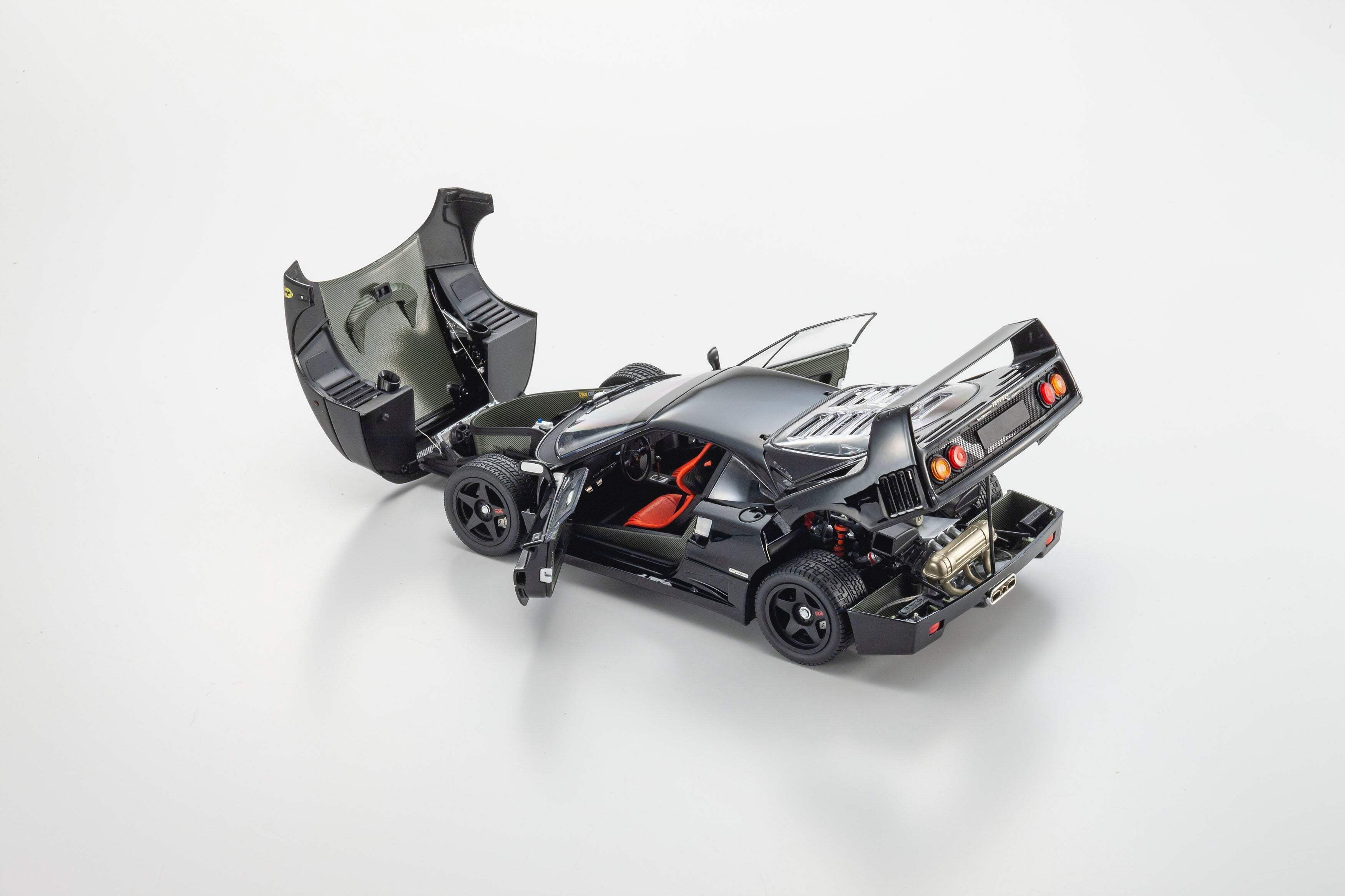 Ferrari F40 Black 1/18 Diecast Model Car by Kyosho