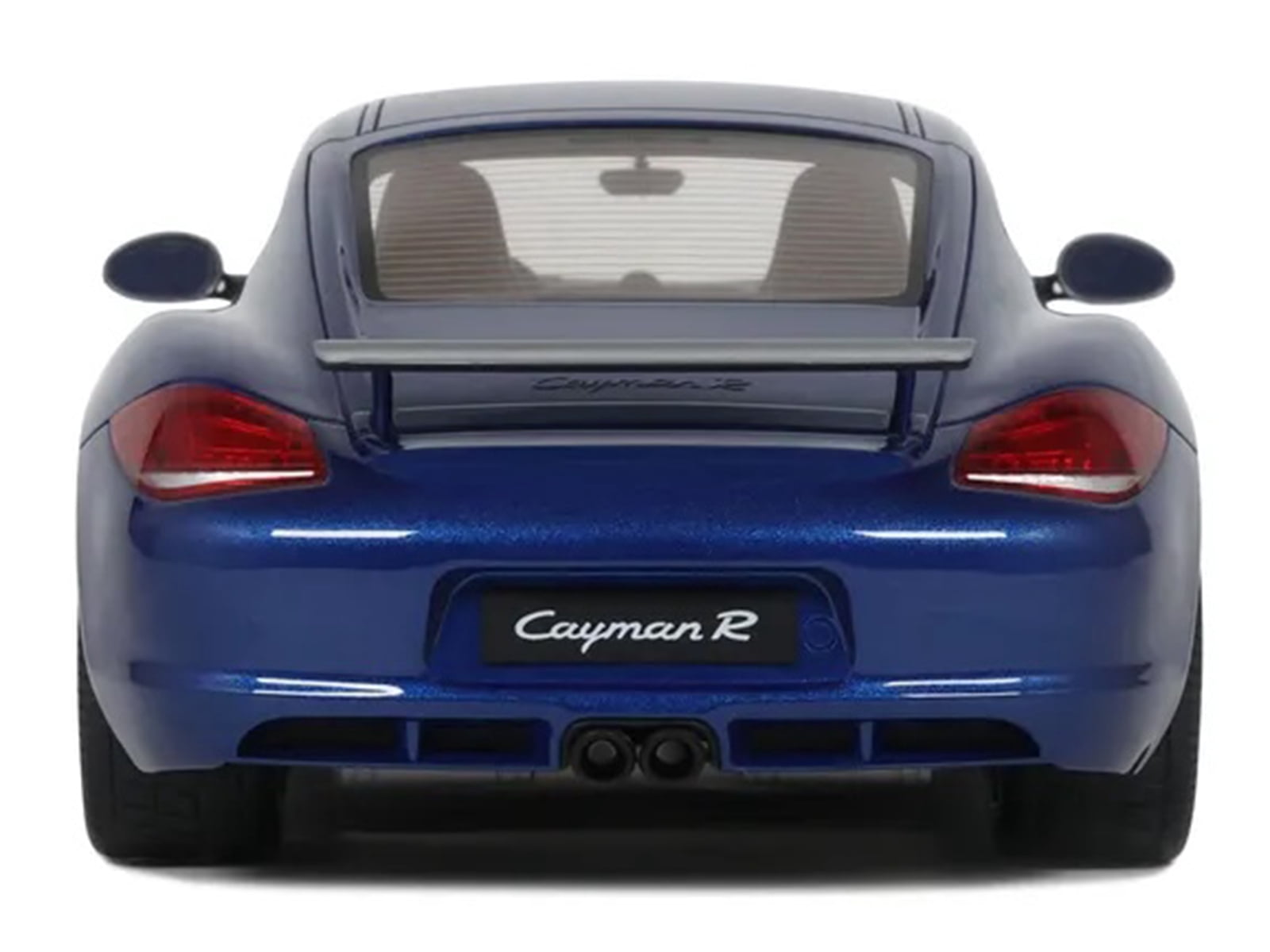 2012 Porsche Cayman R Aqua Blue Metallic 1/18 Model Car by GT Spirit