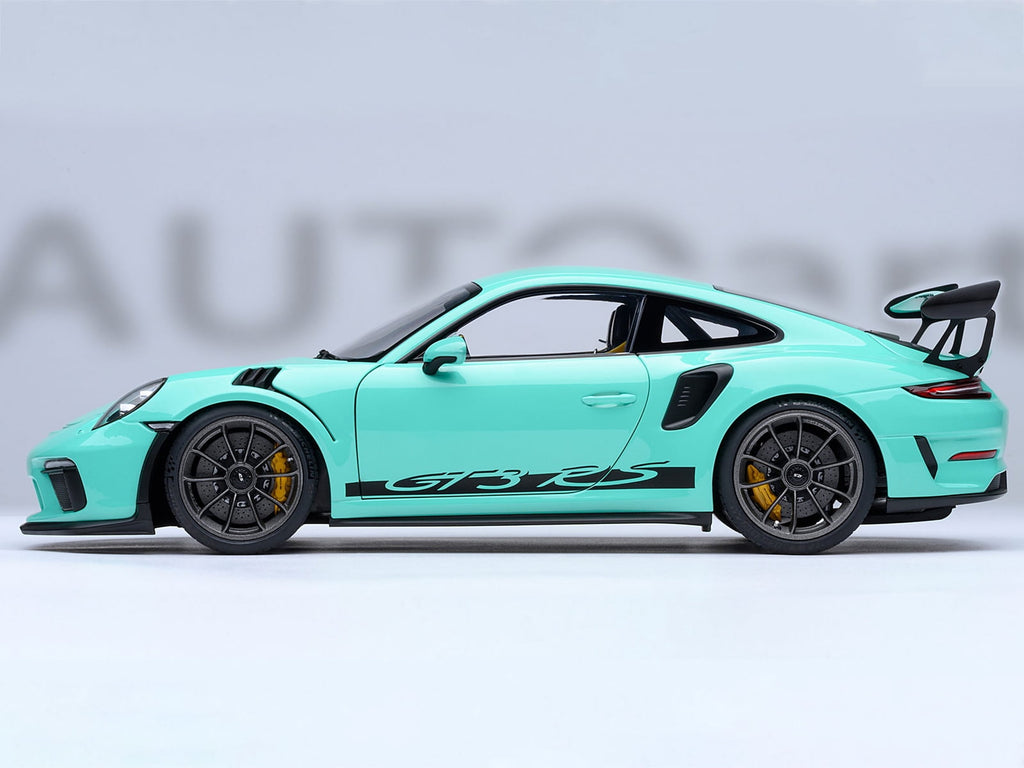 Porsche 911 (991.2) GT3 RS Mint Green 1/18 Model Car by Autoart