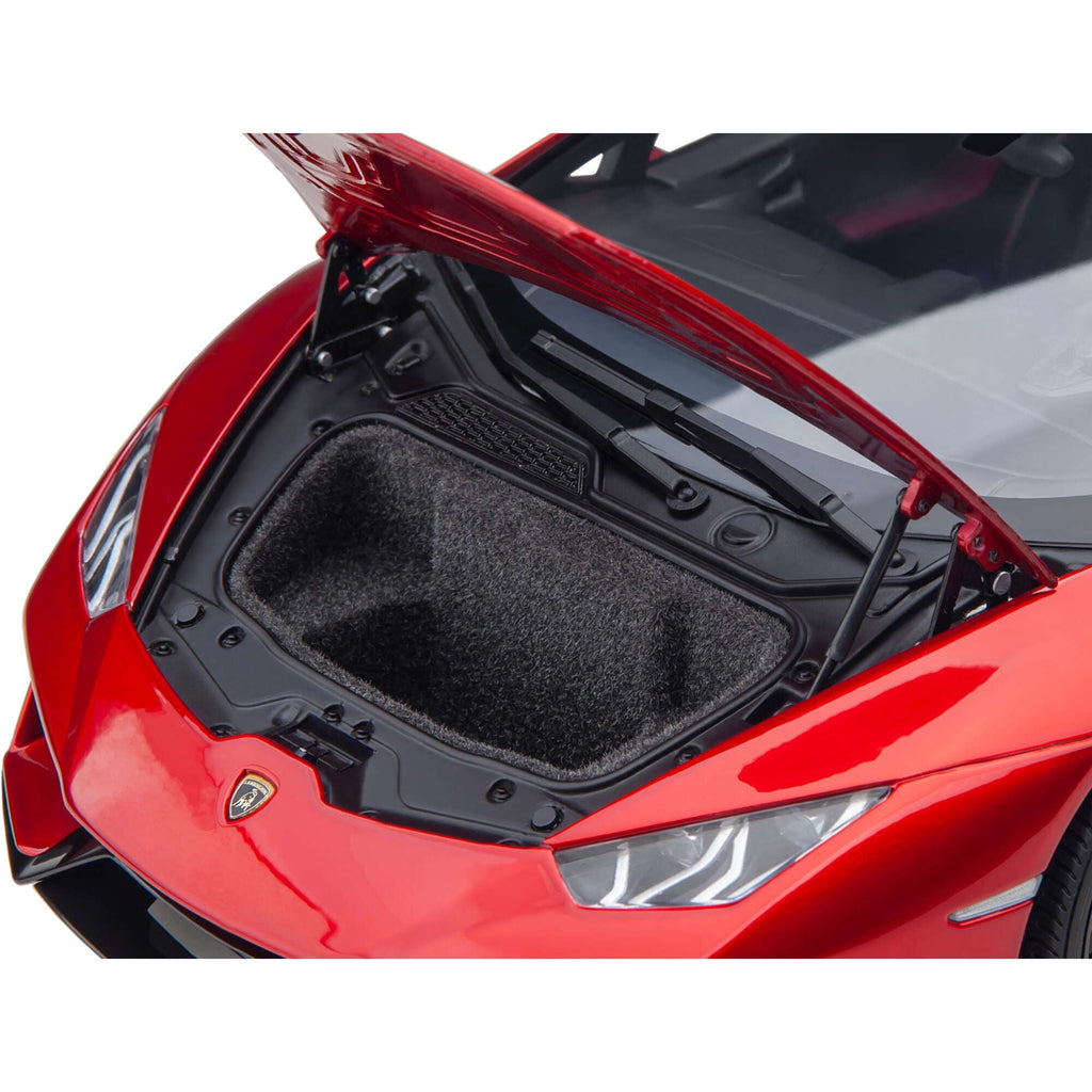 Lamborghini Huracan EVO Rosso Bia Red Metallic 1/18 Scale Model Car by Autoart