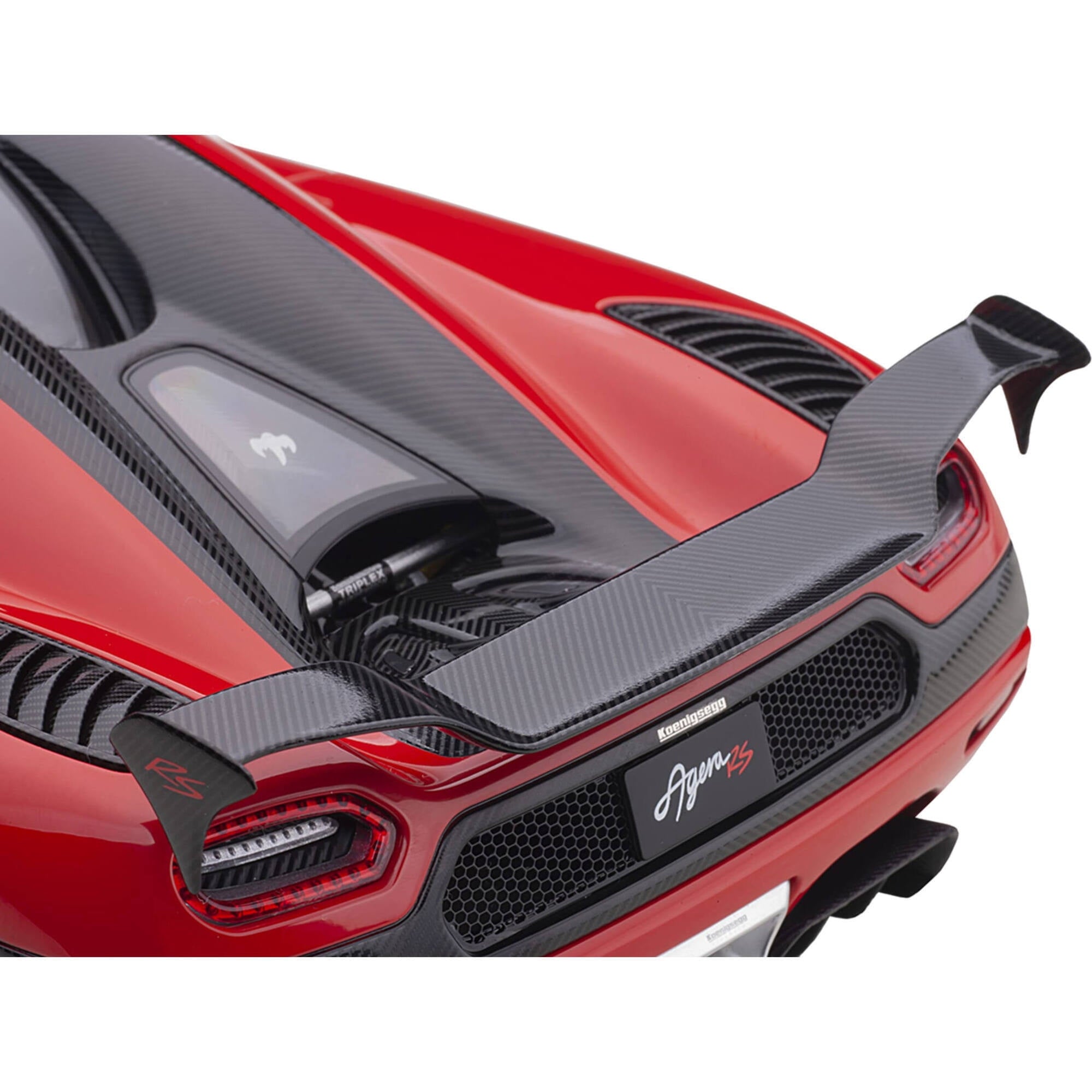 Koenigsegg Agera RS Chili Red with Black Accents 1/18 Model Car by Autoart