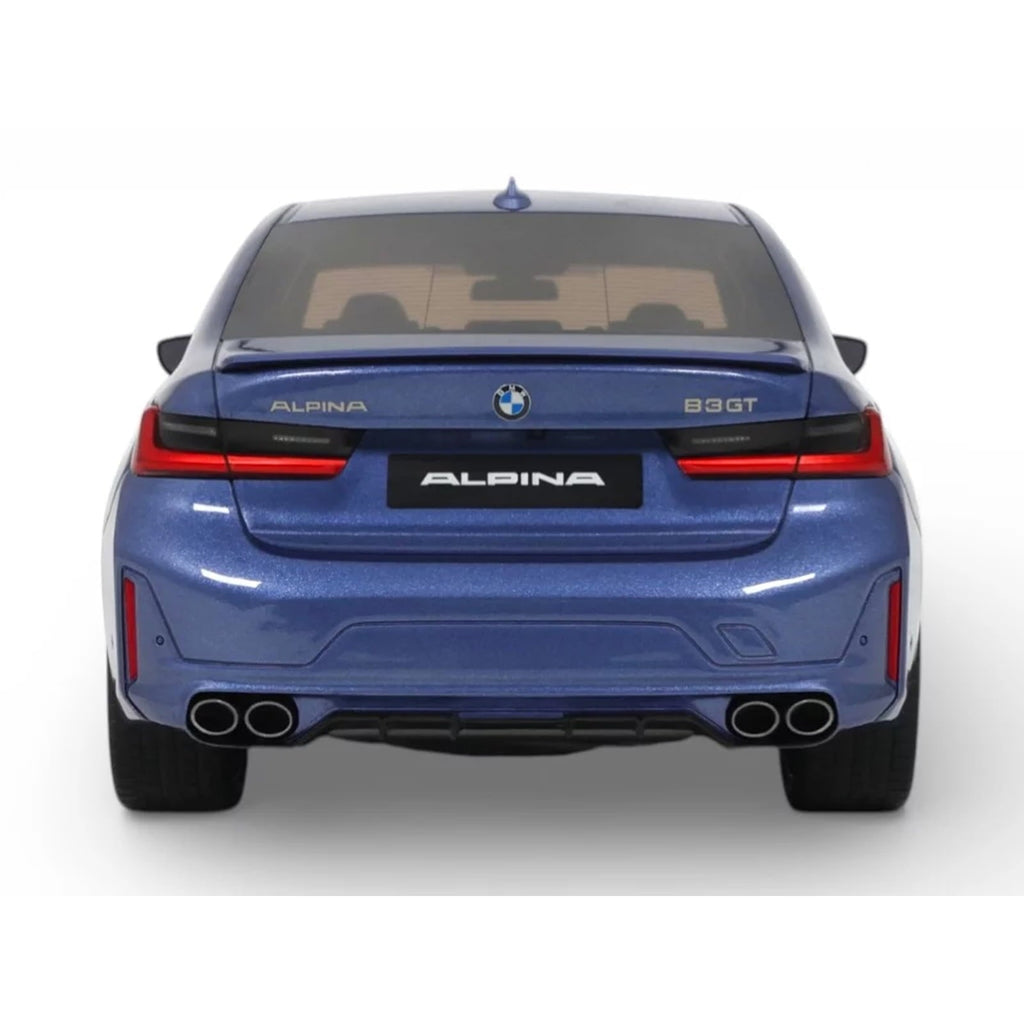 2024 BMW Alpina B3 GT Saloon Blue Metallic 1/18 Model Car by GT Spirit