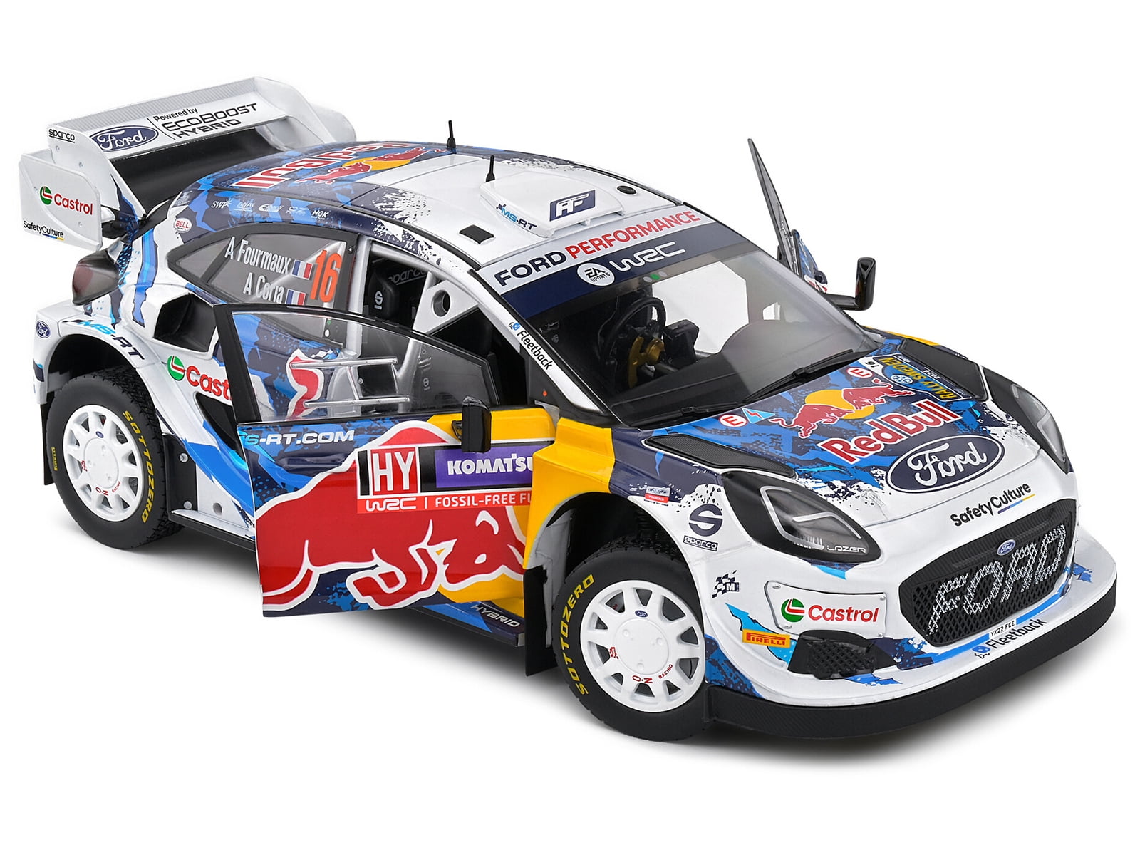 Ford Puma Rally1 Hybrid #16 3rd Place "Rally Sweden" (2024) "Competition" Series 1/18 Diecast Model Car by Solido
