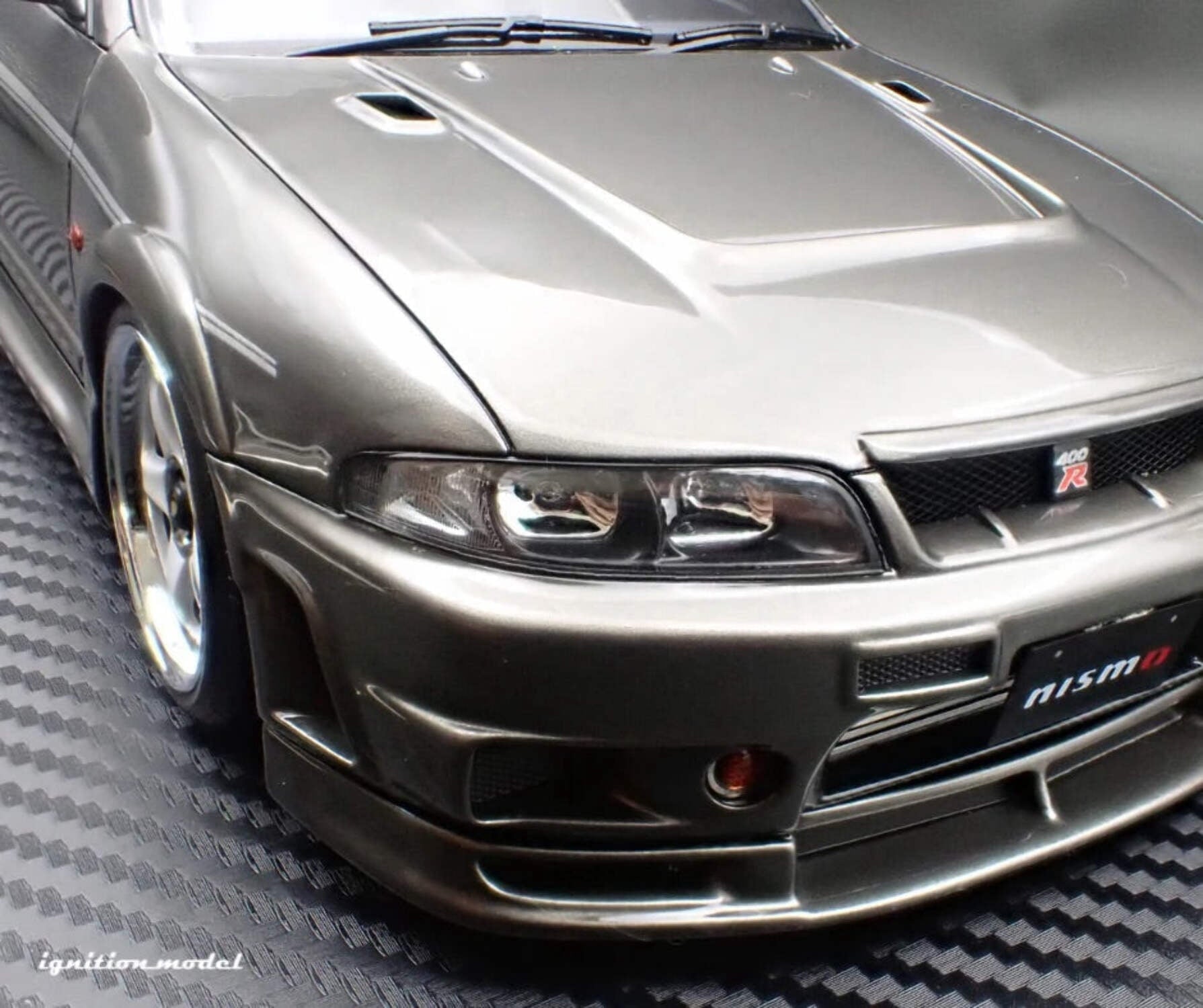 Ignition-Model Nissan Skyline GT-R 400r R33 (BCNR33) RHD Dark Grey Metallic 1:18