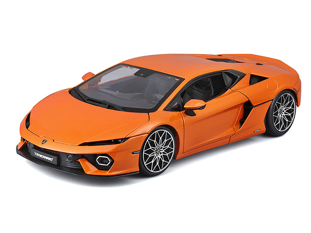 Lamborghini Temerario Orange Metallic 1/18 Die Cast Model Car by Bburago