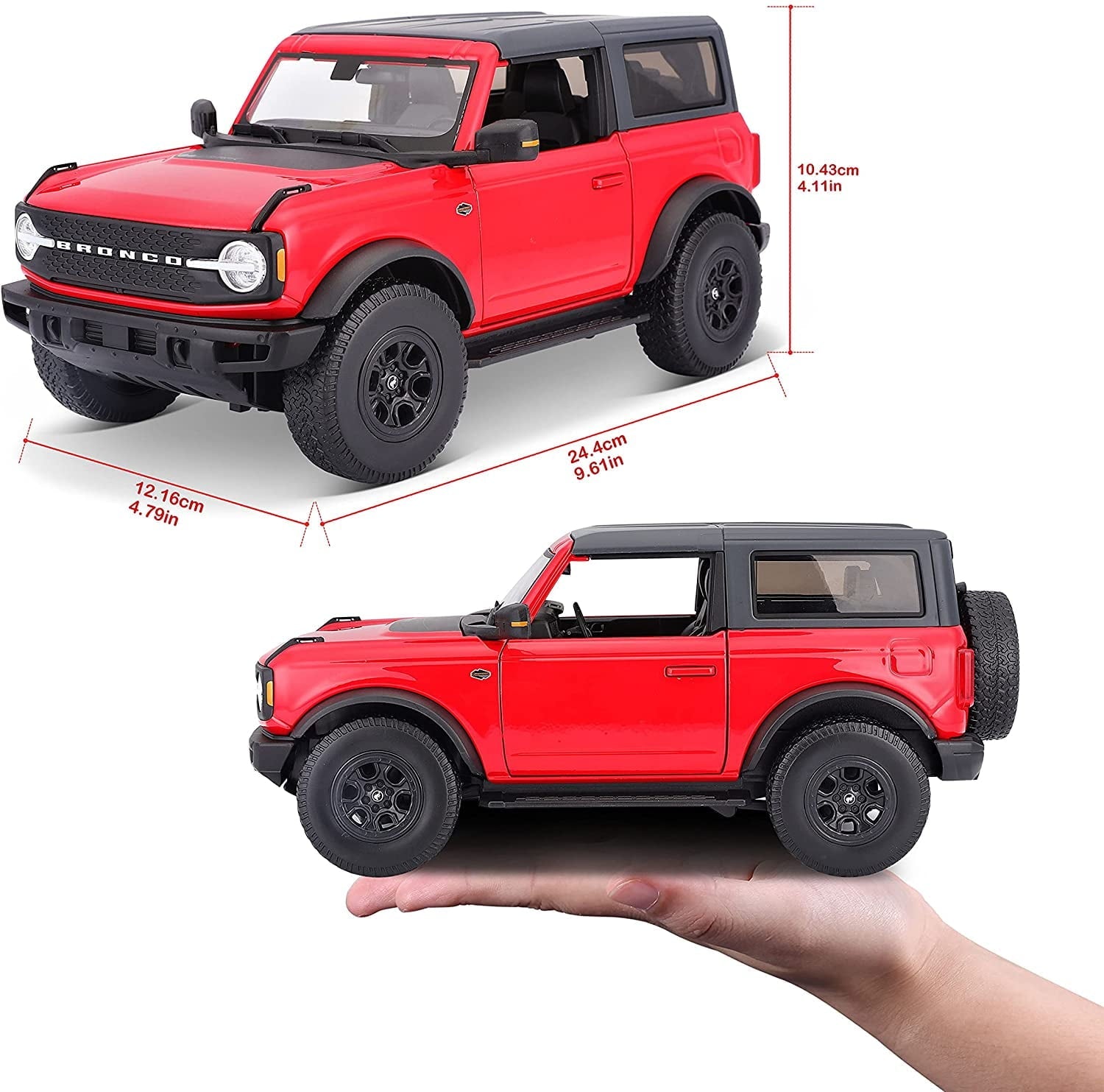 Maisto 1:18 SE 2021 Ford Bronco Wildtrak Car Play Vehicle