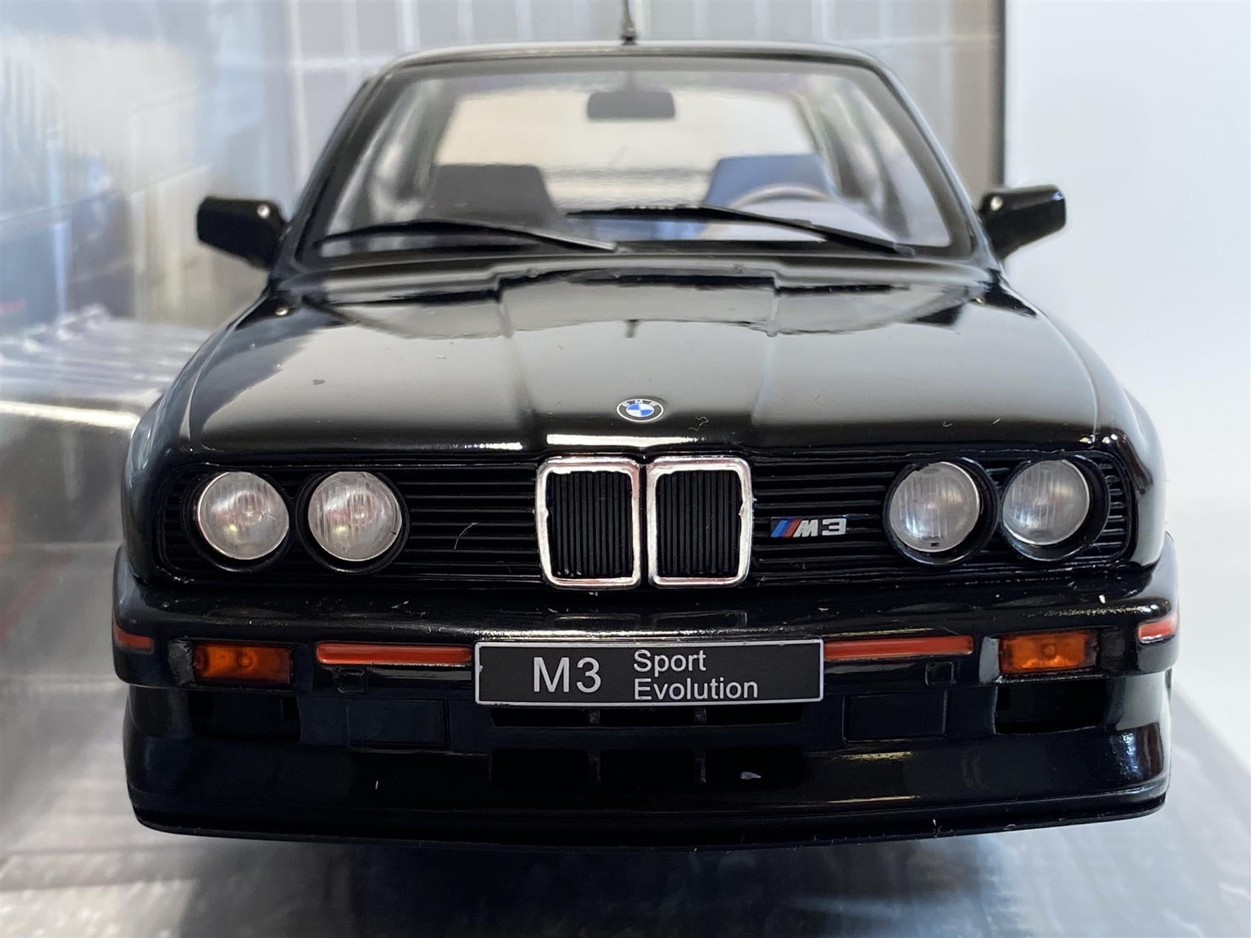 1990 BMW E30 Sport Evo Black 1/18 Diecast Model Car by Solido