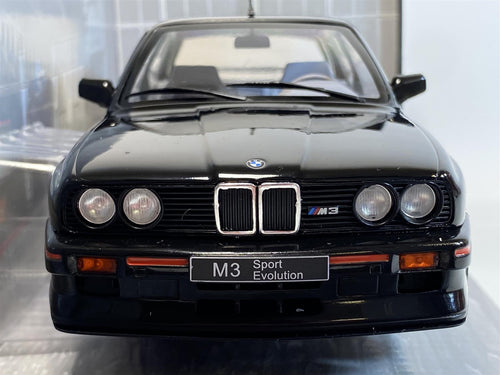 1990 BMW E30 Sport Evo Black 1/18 Diecast Model Car by Solido
