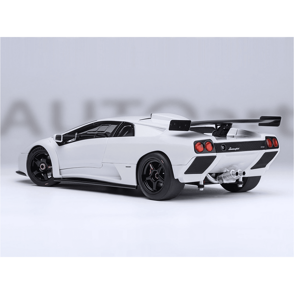 Lamborghini Diablo GTR Impact White 1/18 Diecast Model Car by Autoart