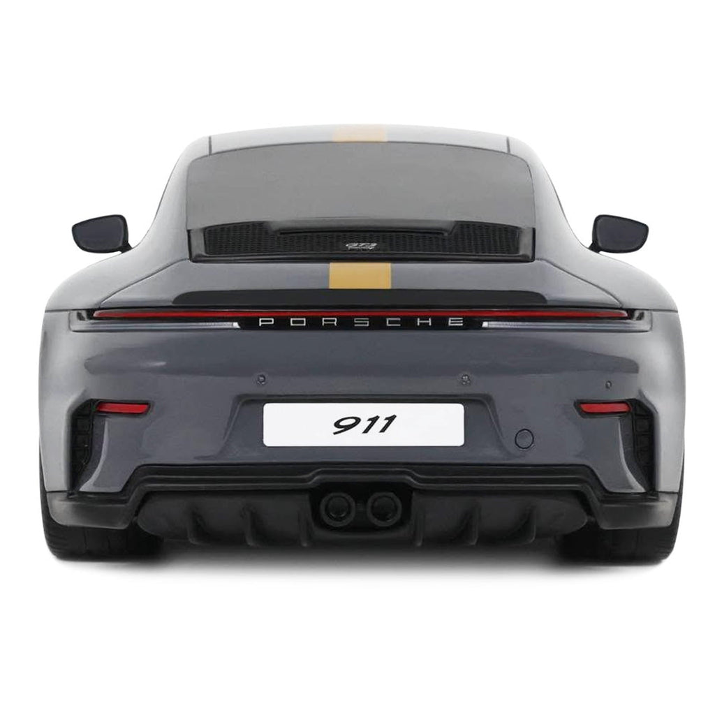 2025 Porsche 911 (992.2) GT3 Touring Gray with Gold Stripe 1/18 Model Car by GT Spirit