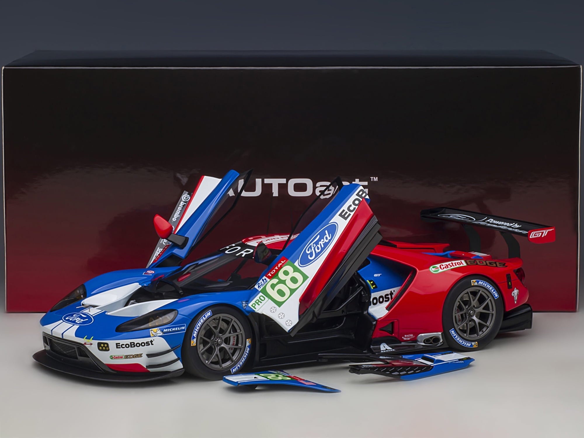 Ford GT #68 Sebastien Bourdais - Joey Hand - Dirk Muller 24H of Le Mans (2019) 1/18 Model Car by Autoart