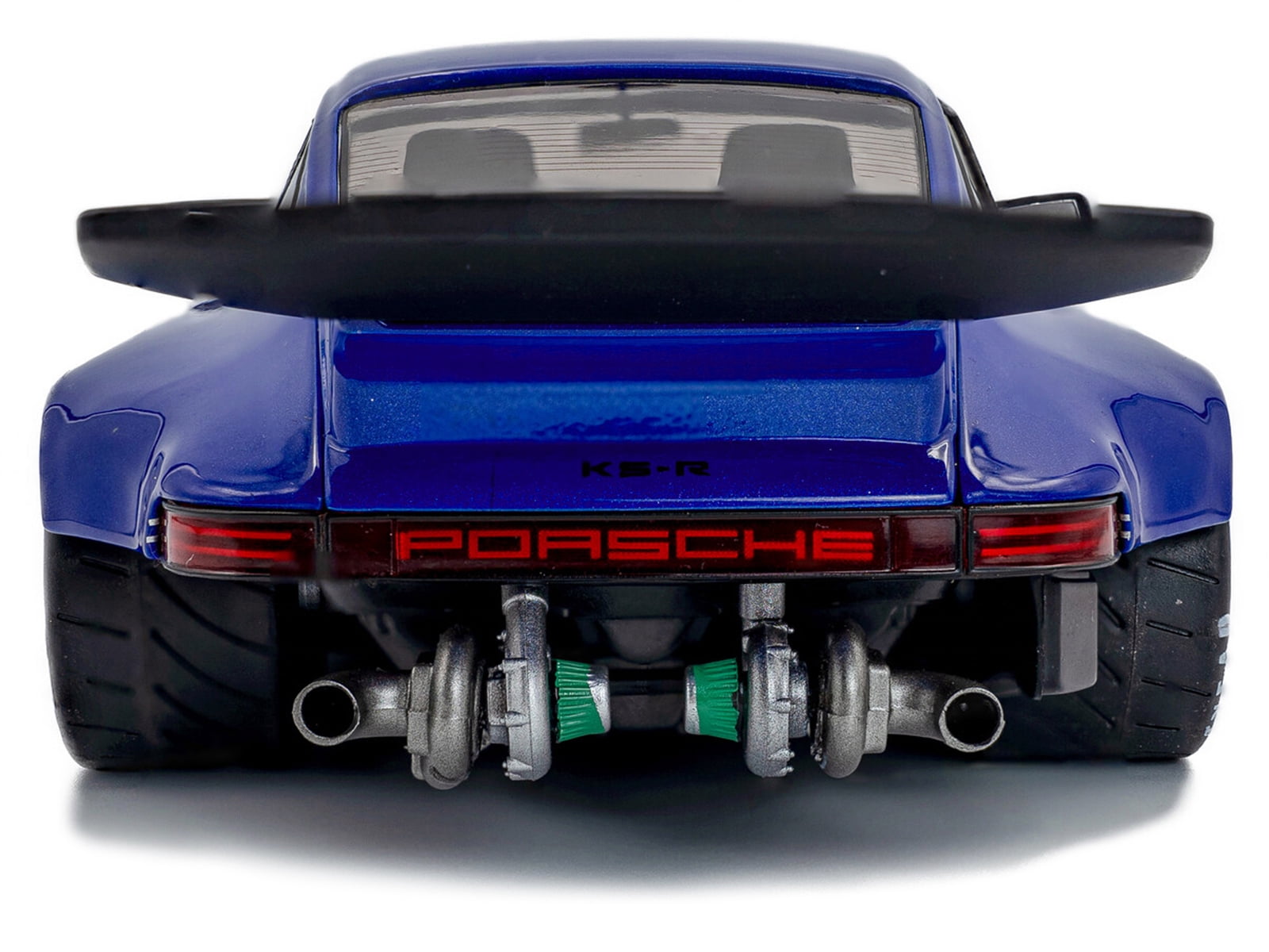 2024 Porsche 911 KS-R by Khyzyl Saleem Dark Blue Metallic 1/18 Diecast Model Car by Solido