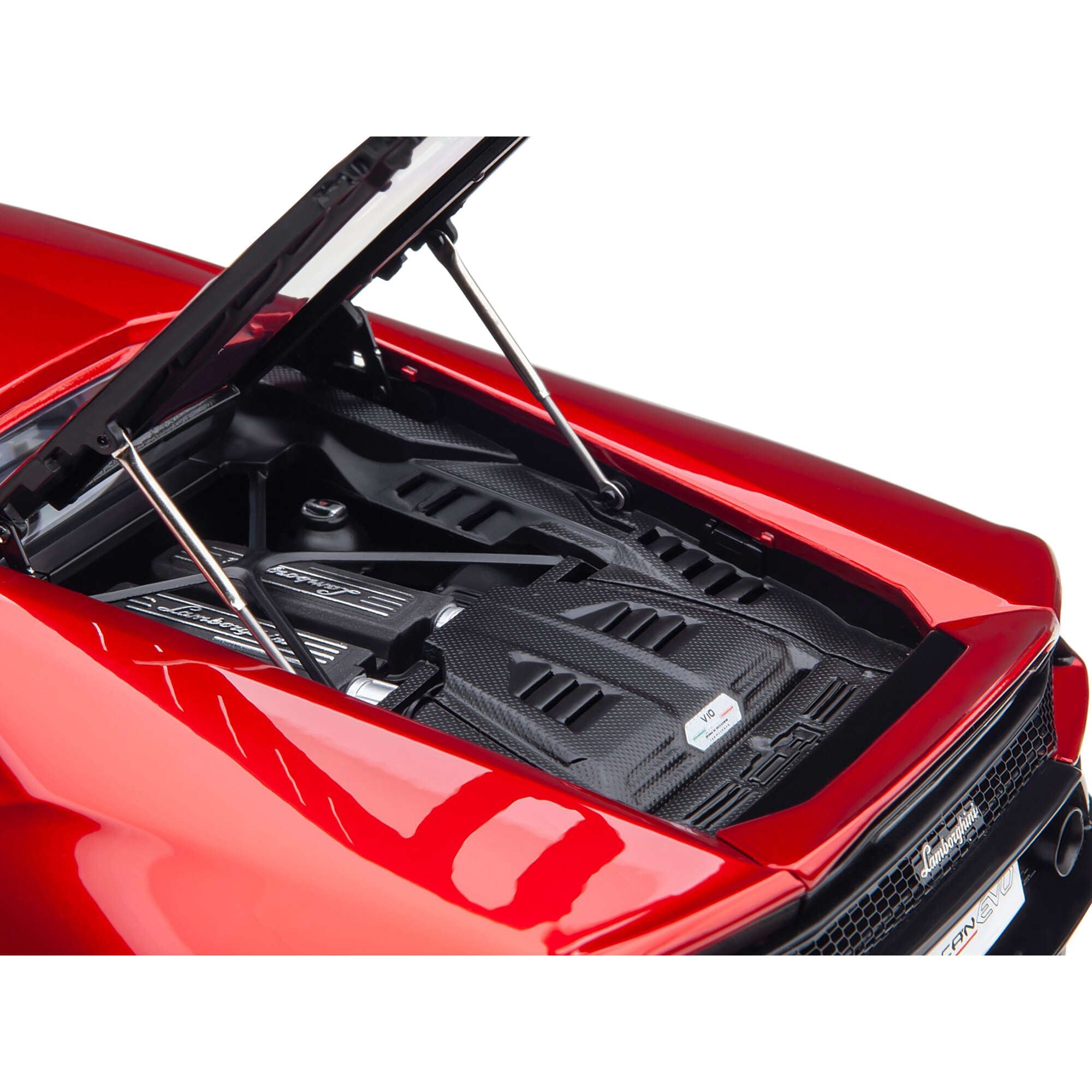 Lamborghini Huracan EVO Rosso Bia Red Metallic 1/18 Scale Model Car by Autoart