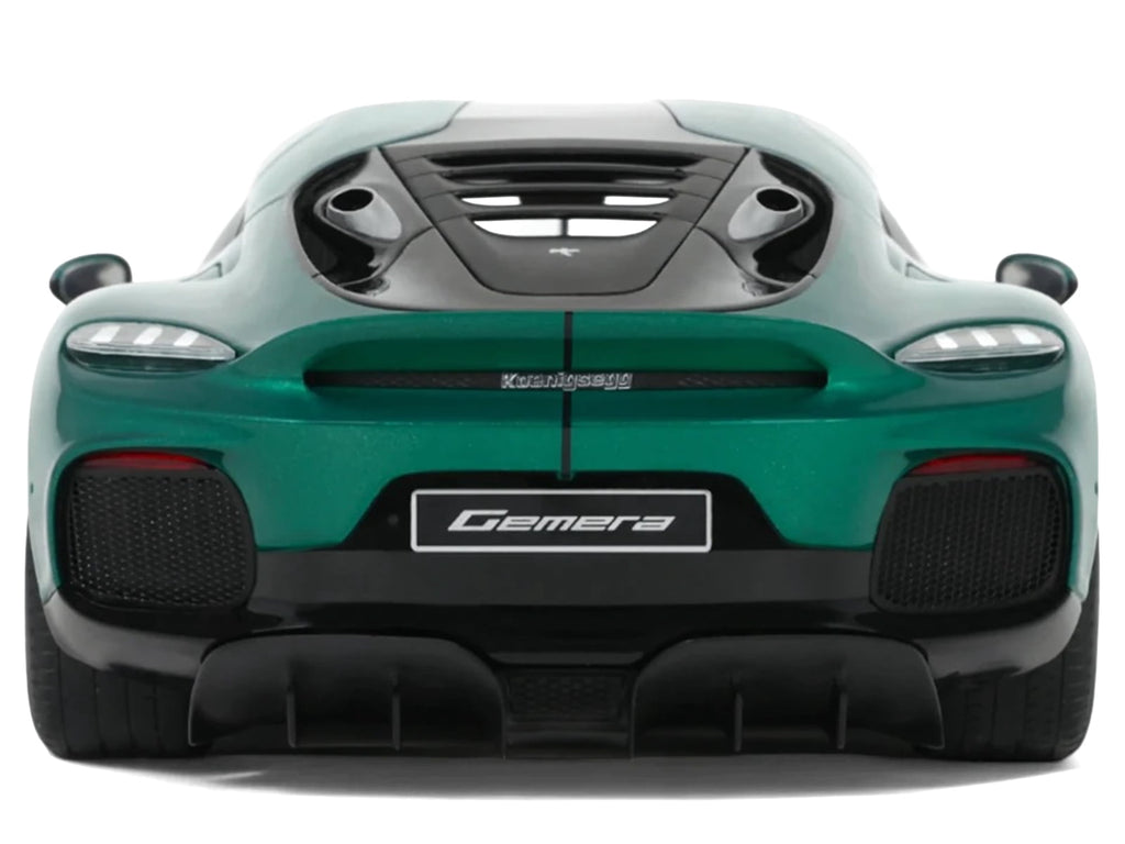 2024 Koenigsegg Gemera Racing Green Metallic 1/18 Model Car by GT Spirit