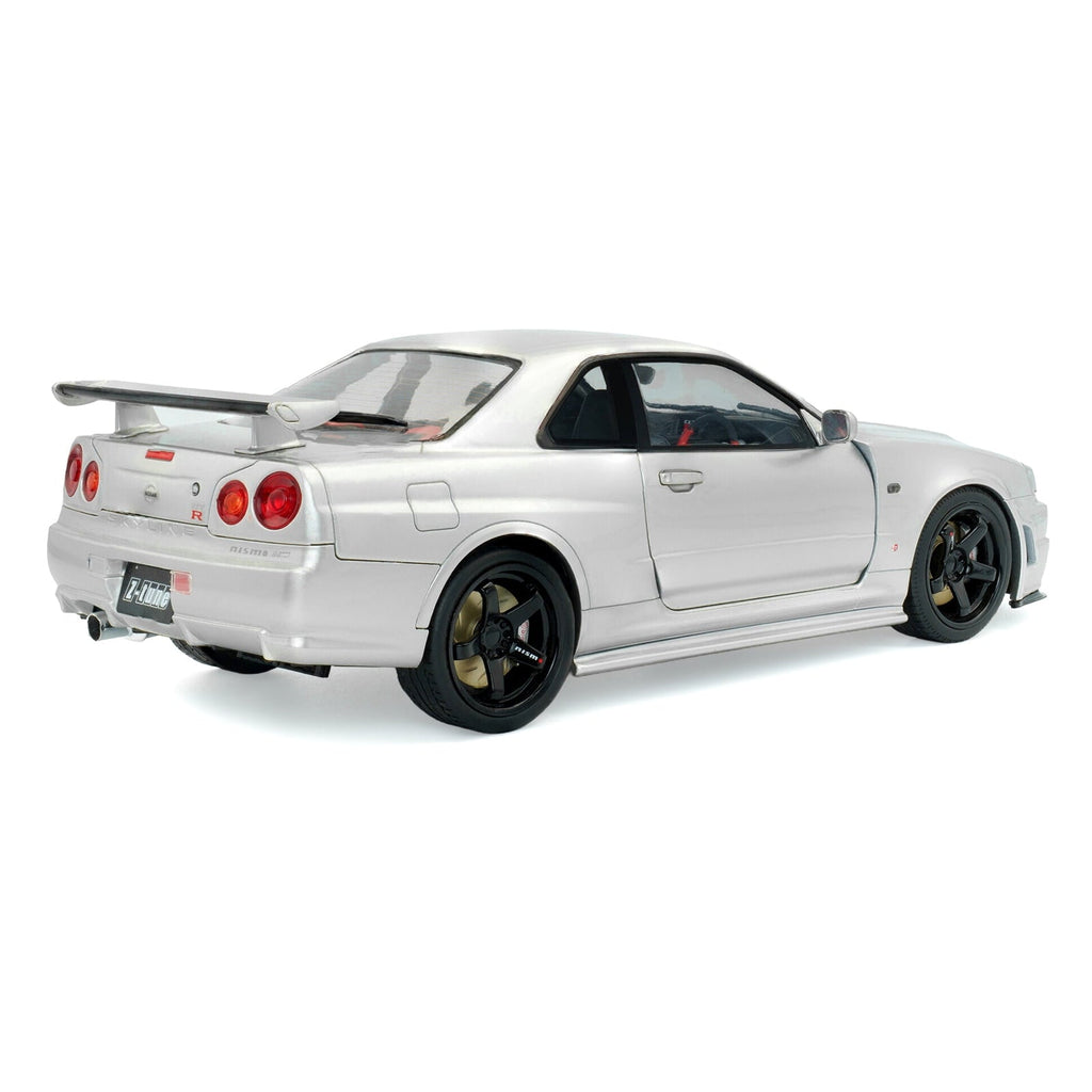 1999 Nissan Skyline GT-R (R34) Z-Tune RHD (Right Hand Drive) Silver Metallic 1/18 Diecast Model Car by Solido