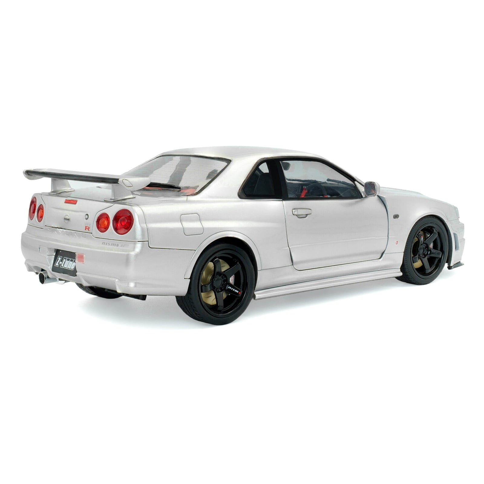 1999 Nissan Skyline GT-R (R34) Z-Tune RHD (Right Hand Drive) Silver Metallic 1/18 Diecast Model Car by Solido