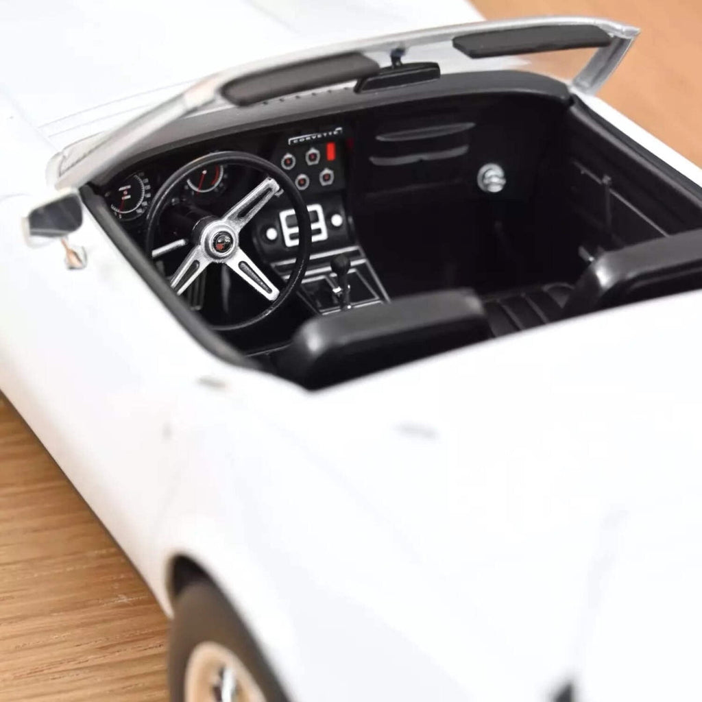 1969 Chevrolet Corvette Convertible Can Am White 1/18 Diecast Model Car by Norev