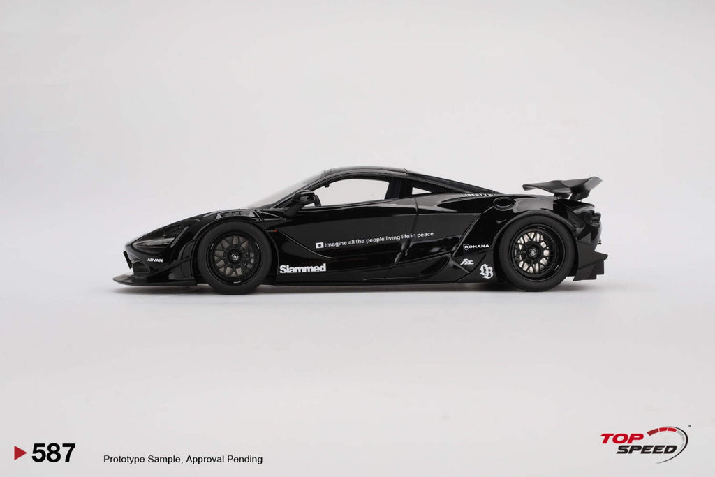 McLaren 720S "LB-Works" Black "Tokyo Auto Salon 2024" 1/18 Model Car by Top Speed