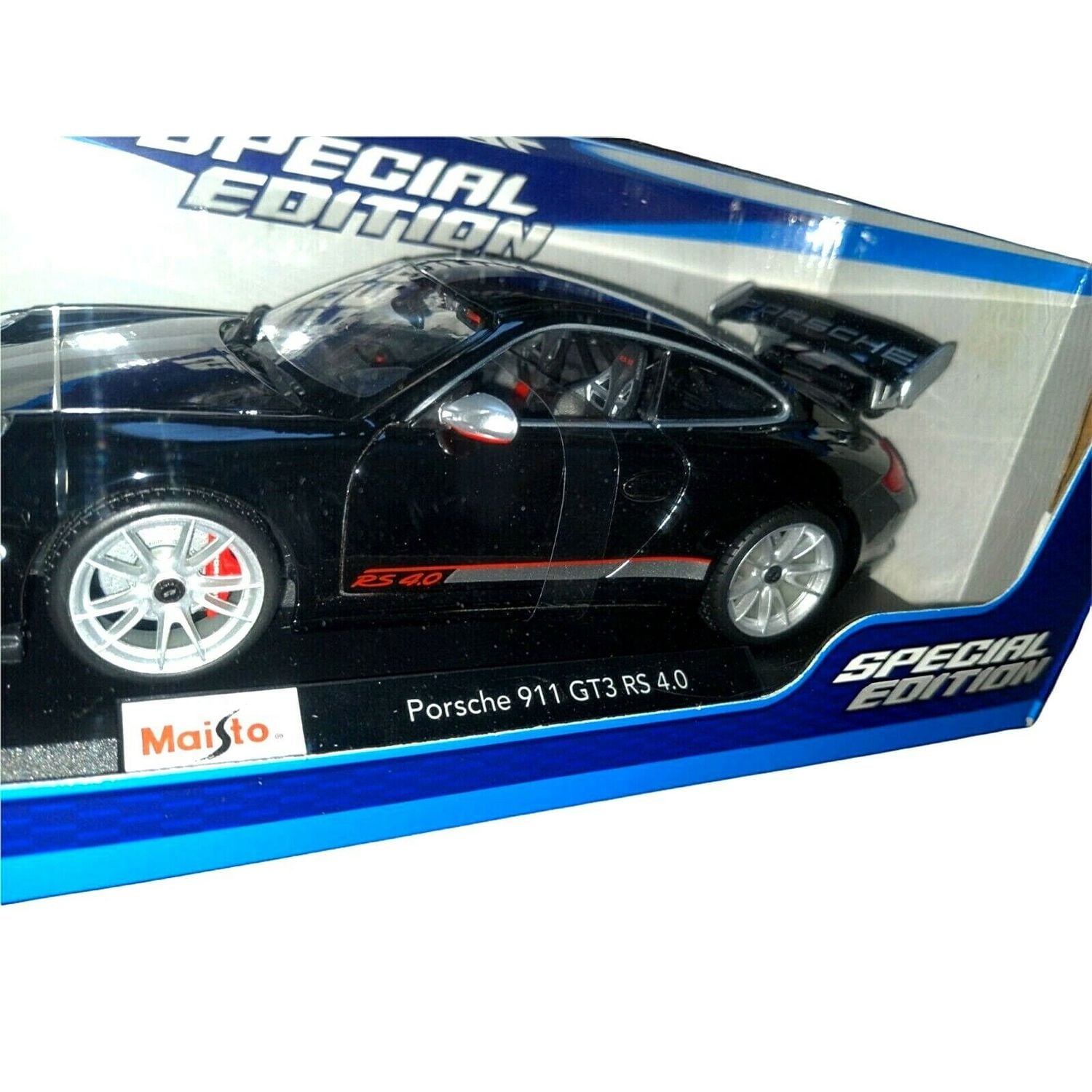 MAISTO Porsche 911 GT3 RS 4.0 Black 1:18 Scale Car Special Edition