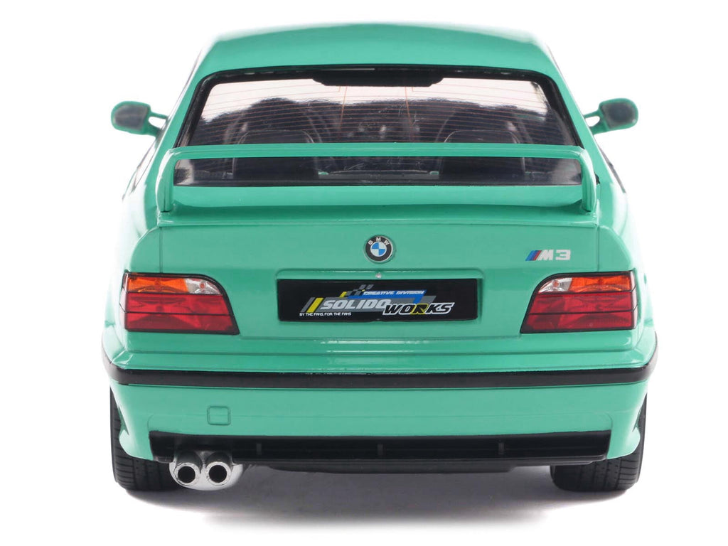 1991 BMW E36 M3 "Solido Works" Mint Green with Mint Green Interior 1/18 Diecast Model Car by Solido