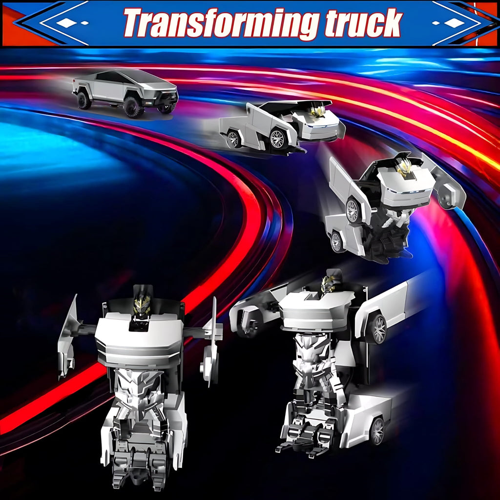 Spider Remote Controls Car, 1:18 Scale Transformer Robot Toy with 2.4GHz One-Button Deformation and 360° Rotation, RC Vehicle Gift for Boys Ages 3-12