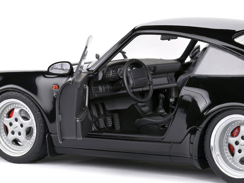 Solido 1993 Porsche 964 Turbo Collectible Miniature Car, 1:18, Black