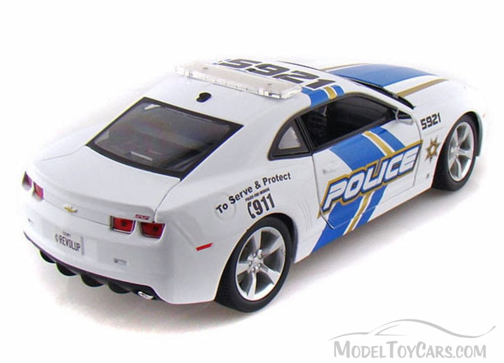 Chevy Camaro SS RS Police Car, White - Maisto 31161 - 1/18 Scale Diecast Model Toy Car