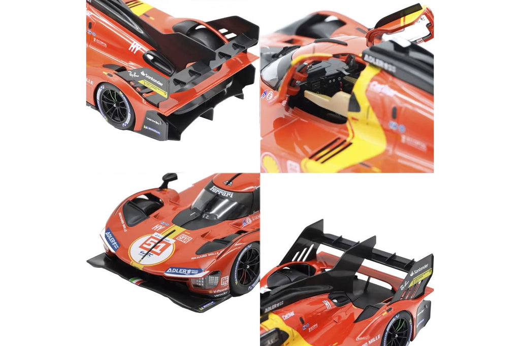 2023 Ferrari 499P #51 James Calado, Red - Bburago 18-16301R - 1/18 Scale Diecast Model Car