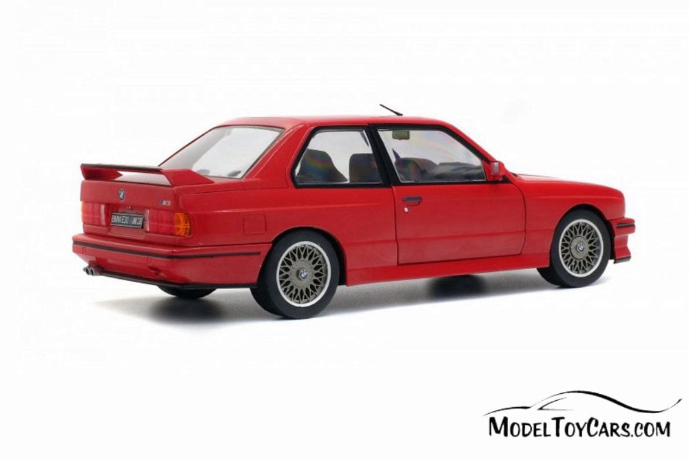 1990 BMW E30 M3 Hardtop, Red - Solido S1801502 - 1/18 scale Diecast Model Toy Car