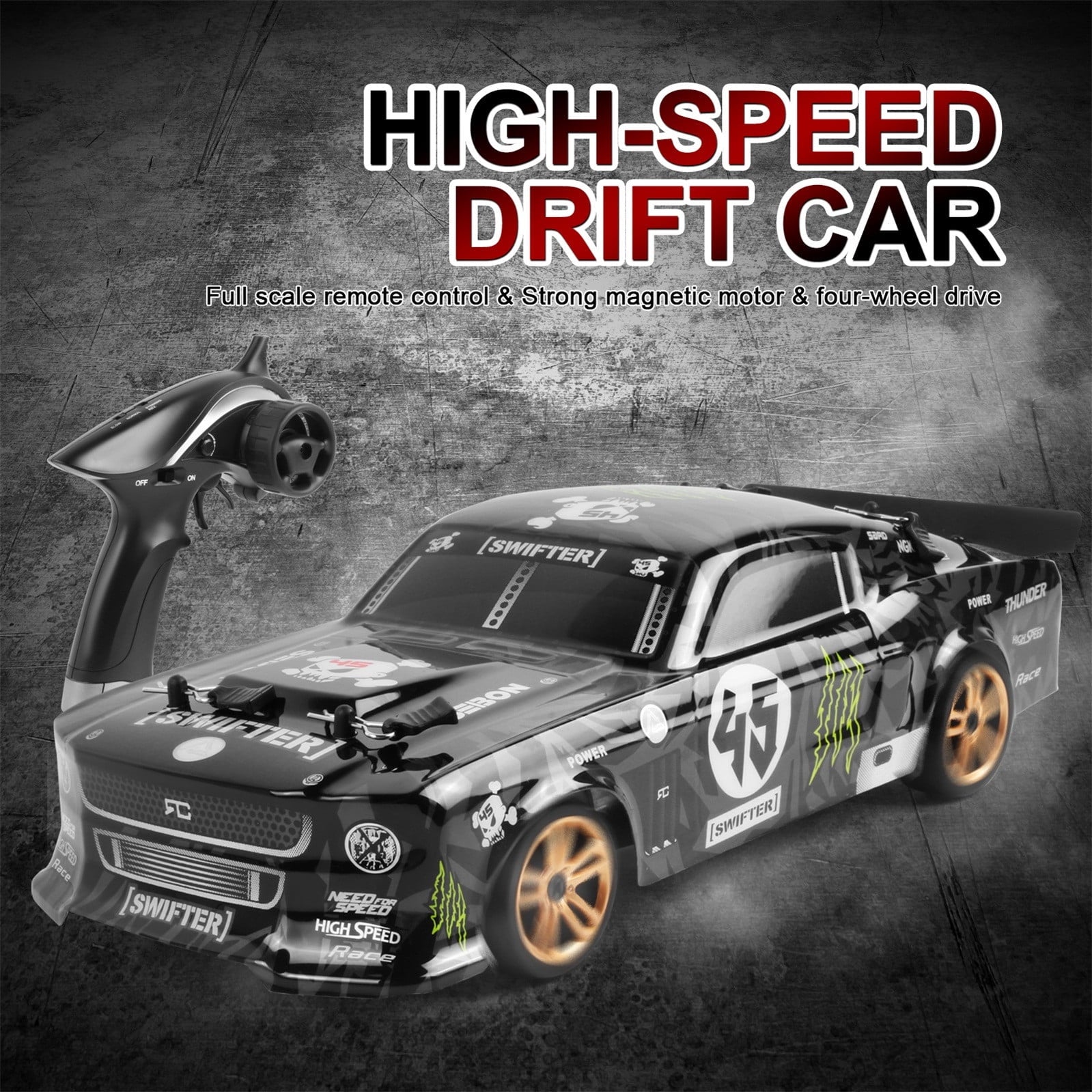 RC 60km/h Drift Remote Control High- Racing Car Off-Road 4WD Vehicle 1/18 Remote control car42082