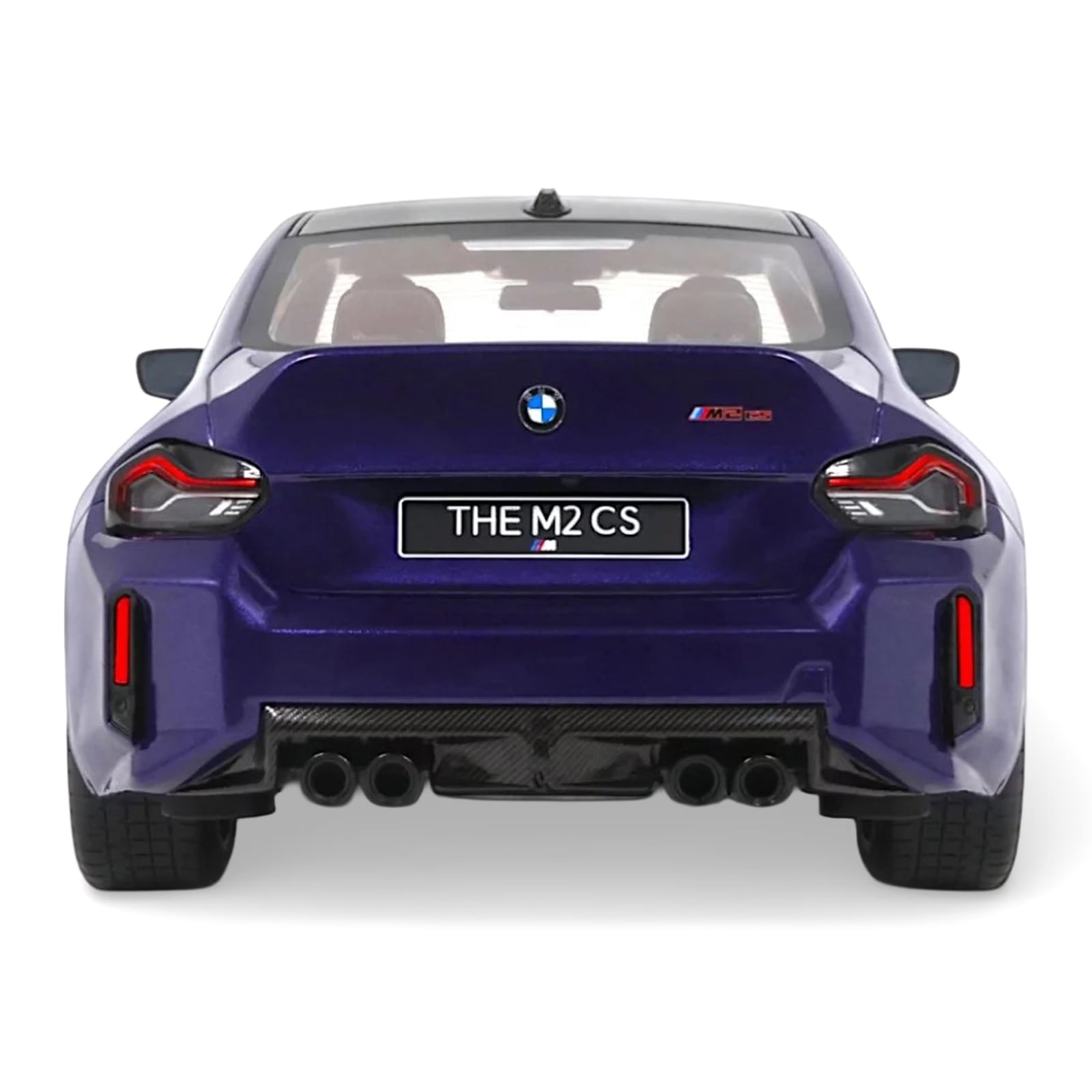 2025 BMW M2 CS Blue Metallic with Black Top 1/18 Model Car by GT Spirit
