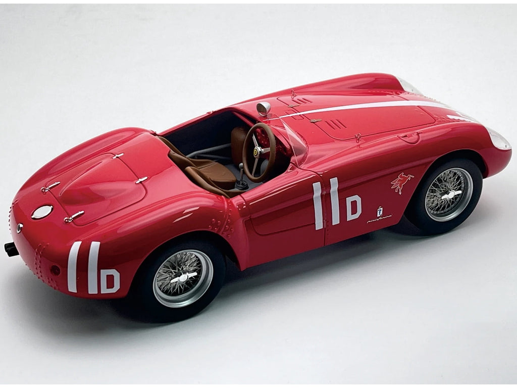 Ferrari 500 Mondial #11 "Pebble Beach" (1956) "Mythos Series" with Display Case Ltd Ed 1/18 Model Car by Tecnomodel.