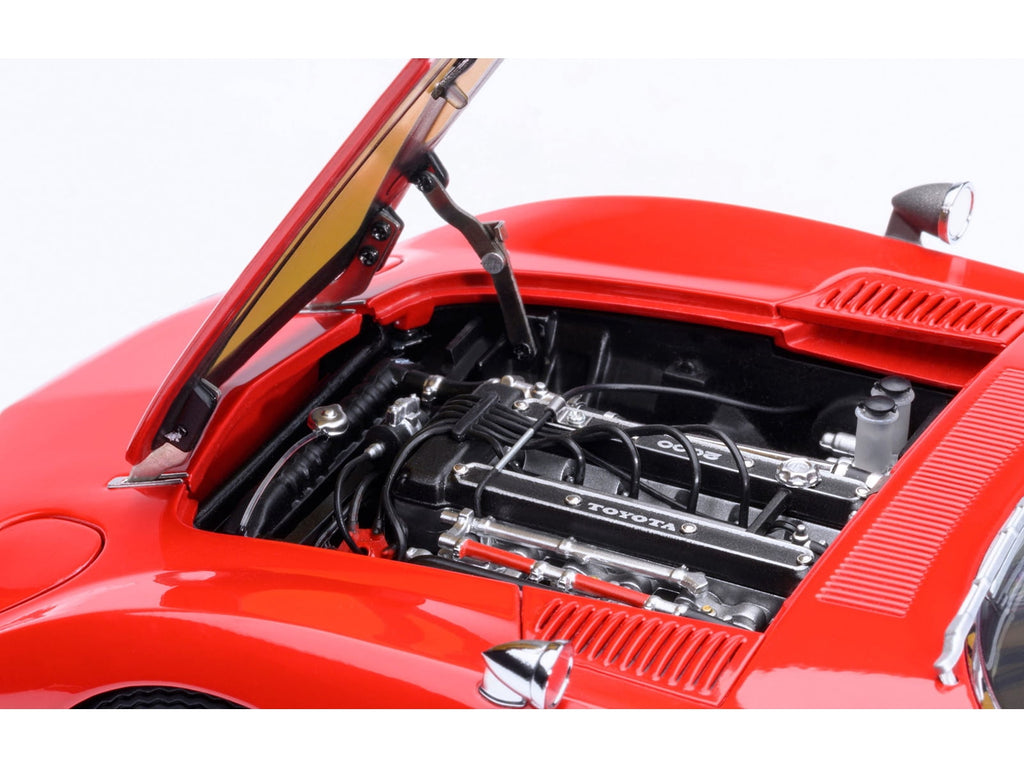 1967 Toyota 2000GT RHD (Right Hand Drive) Red 1/18 Model Car by Autoart