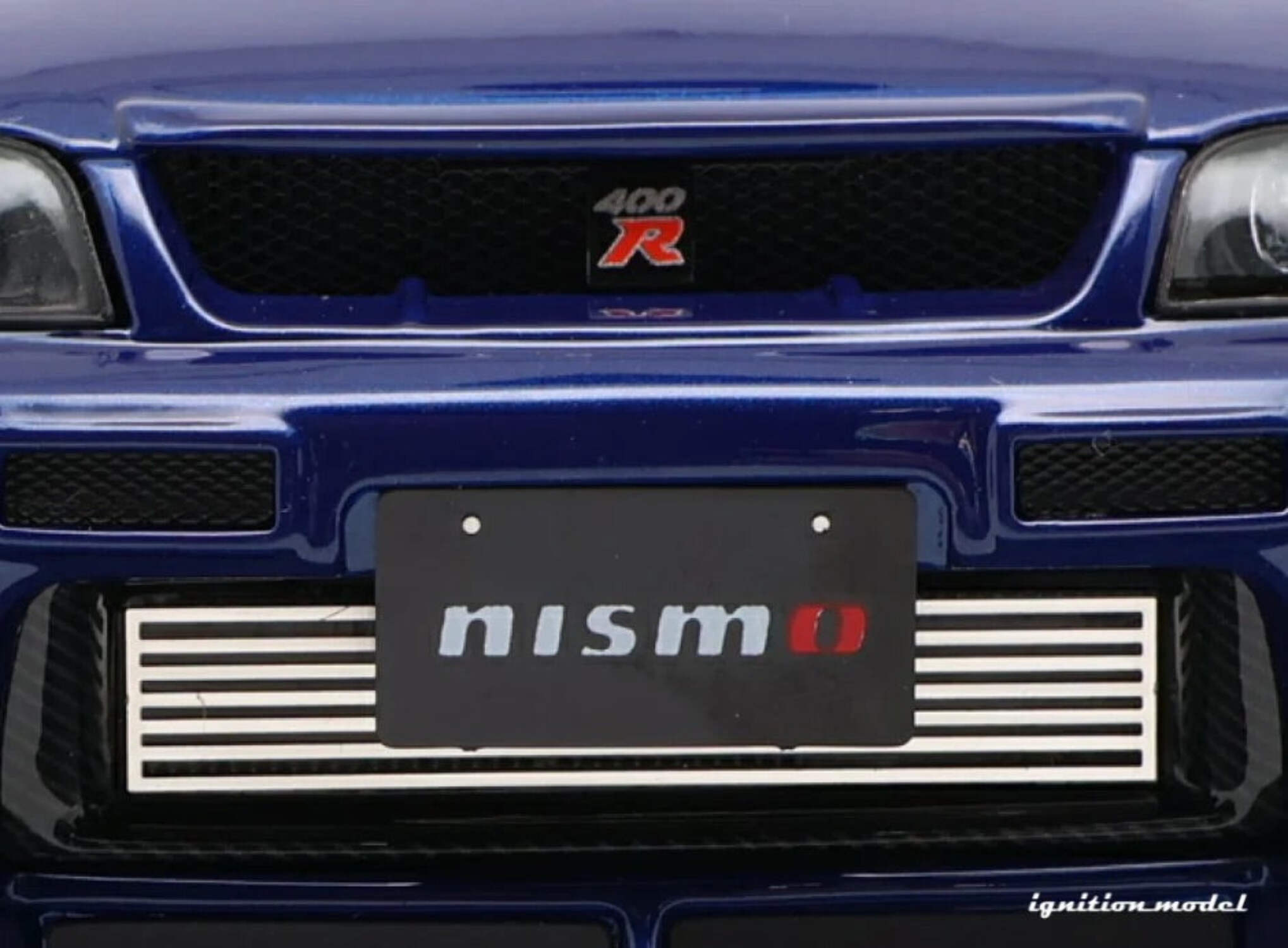 Ignition-Model Nissan Skyline GT-R 400r R33 (BCNR33) RHD Deep Marine Blue 1:18