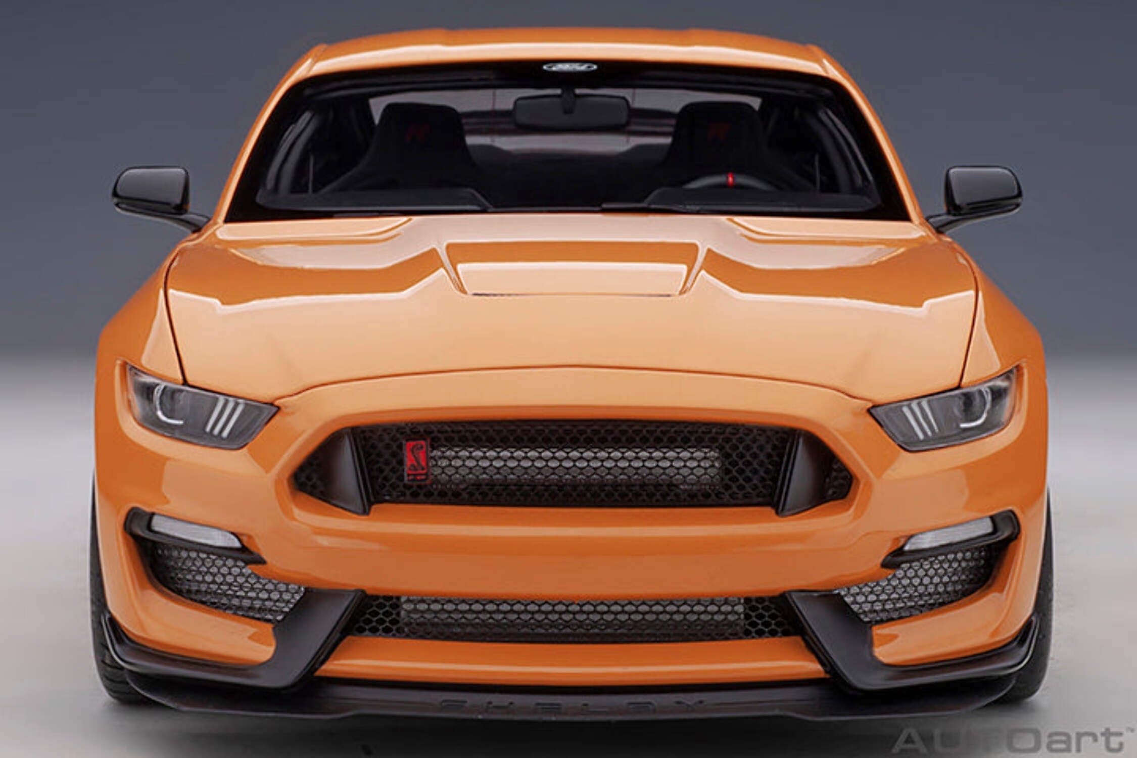 Ford Mustang Shelby GT-350R Orange Fury Metallic 1/18 Model Car by Autoart