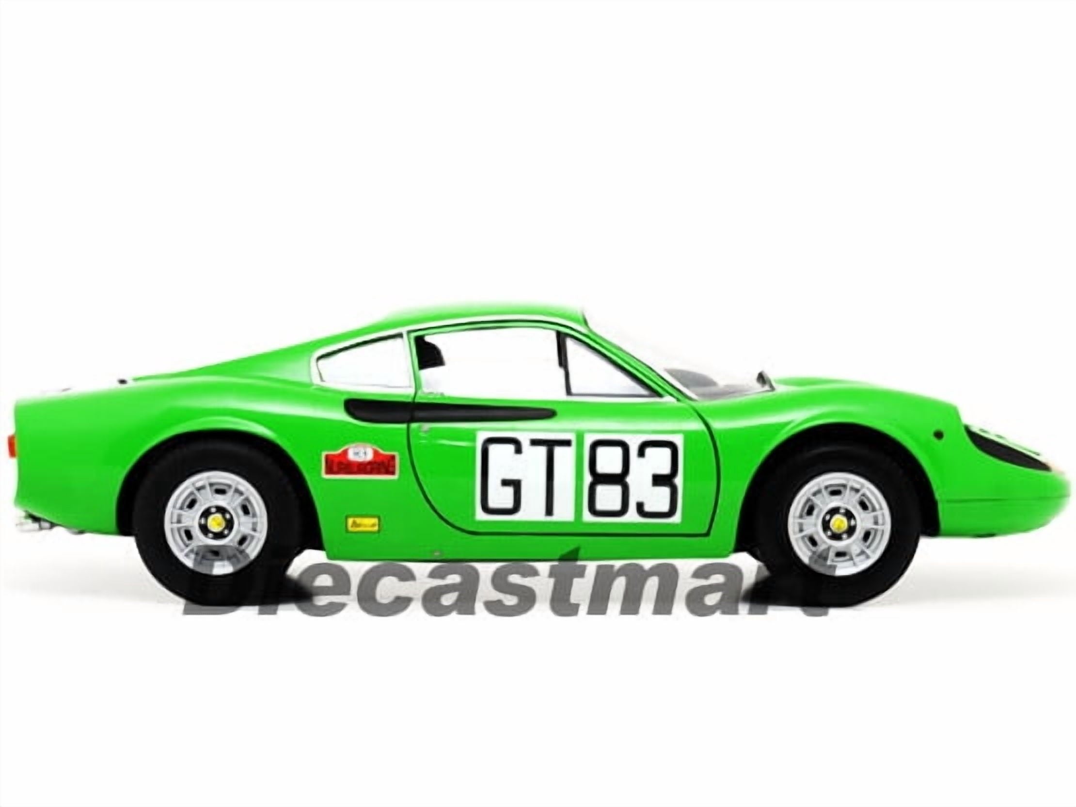 HW ELITE 1:18 FERRARI DINO 246 GT NURBURGING 1000KM #83 T6260 DIECAST MODEL CAR