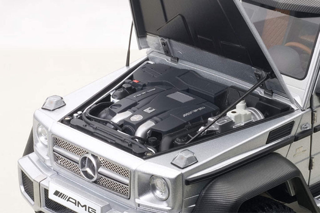 Mercedes G63 AMG 6X6 Silver 1/18 Model Car by Autoart