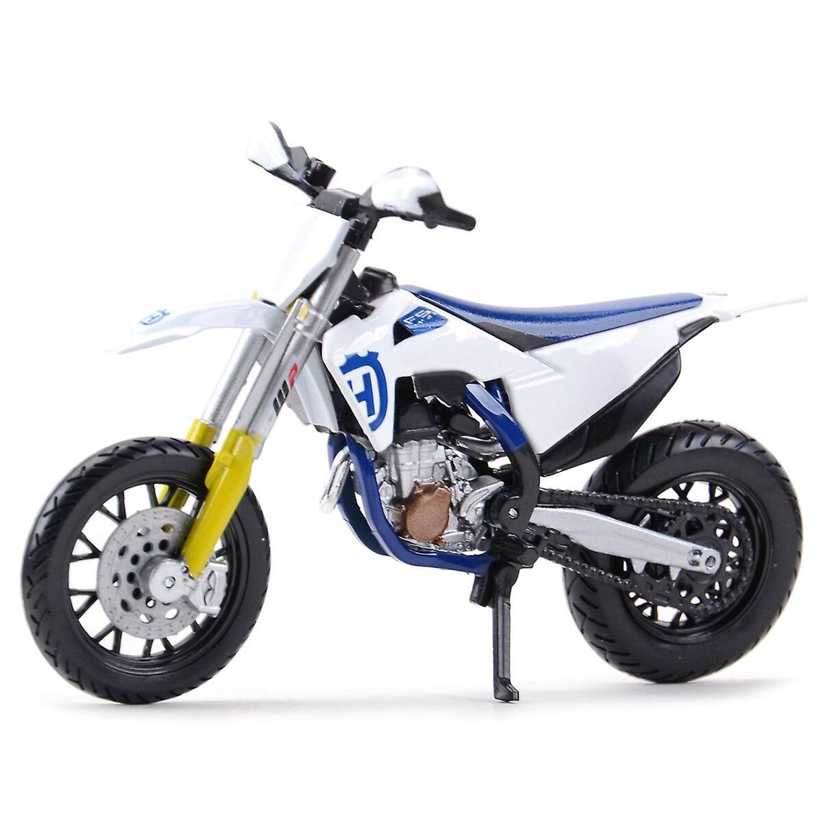Husqvarna FS 450 Supermoto Motorcycle [1:18 scale in White/Blue]