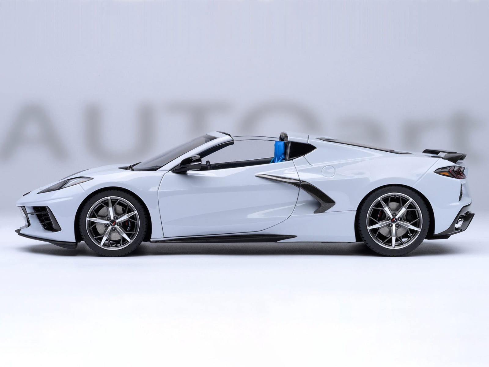 2020 Chevrolet Corvette C8 Stingray Ceramic Matrix Gray Metallic 1/18 Model Car by Autoart