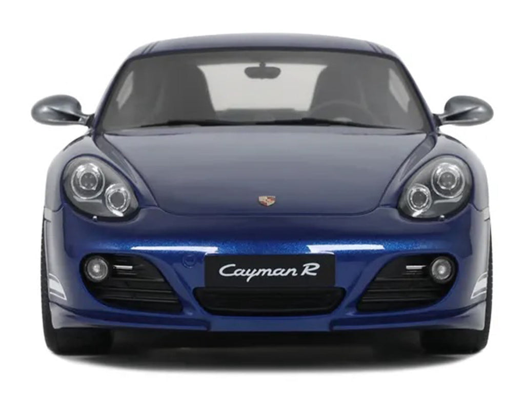 2012 Porsche Cayman R Aqua Blue Metallic 1/18 Model Car by GT Spirit