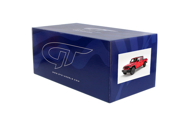 2019 Jeep Gladiator Rubicon Pickup Truck, Firecracker Red - GT Spirit US024 - 1/18 scale Resin Model Toy Car