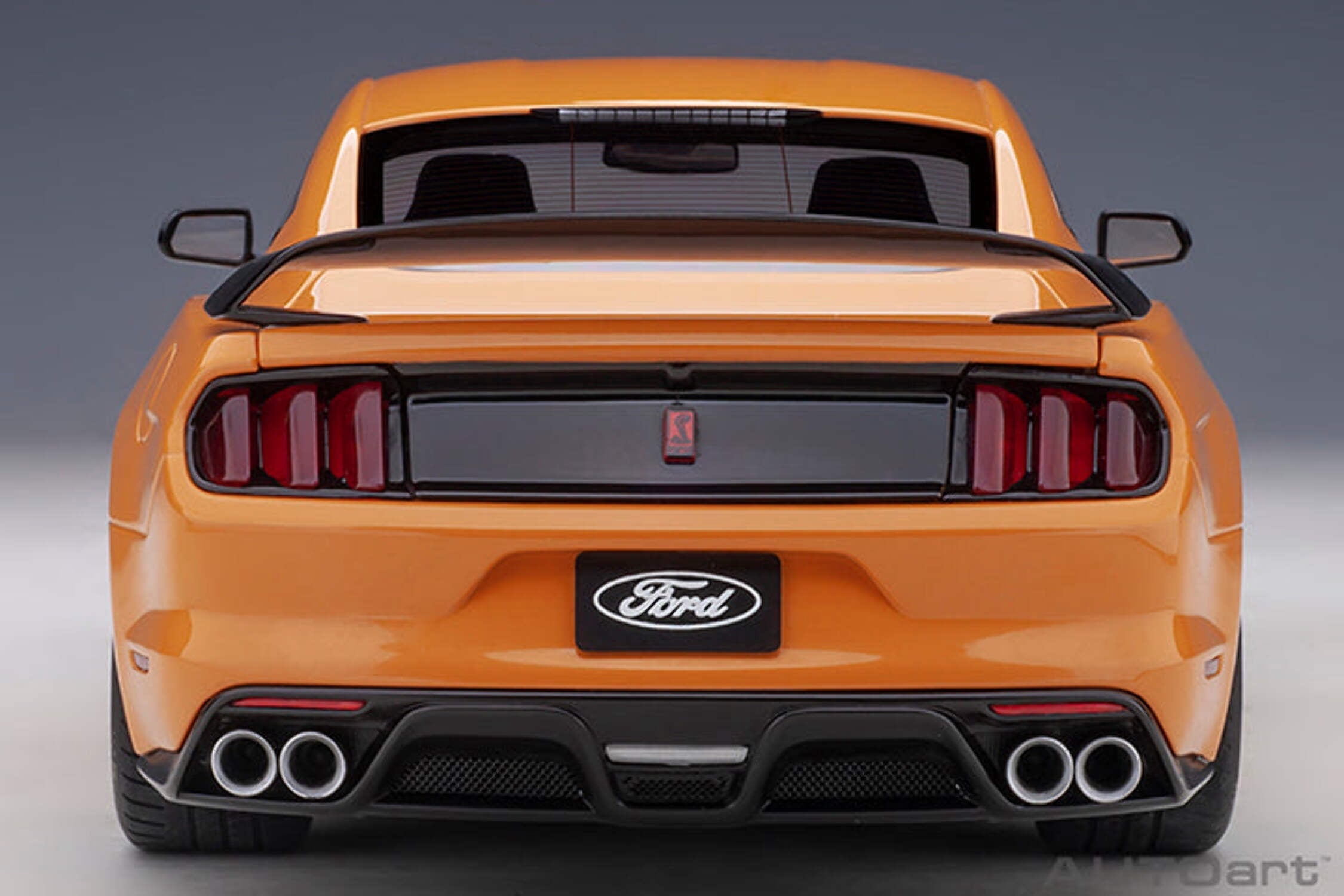 Ford Mustang Shelby GT-350R Orange Fury Metallic 1/18 Model Car by Autoart