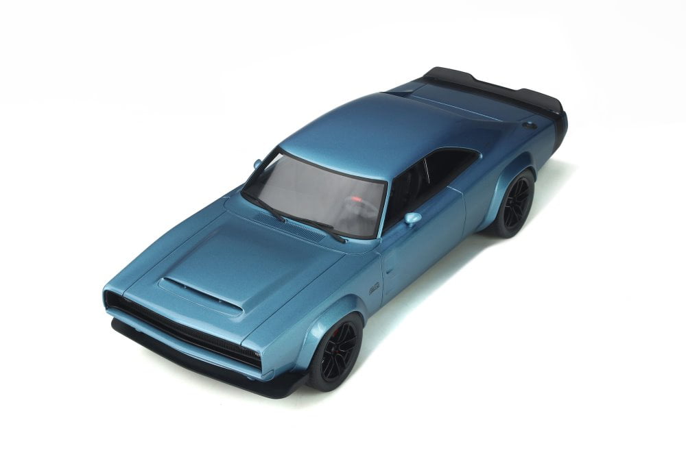 1968 Dodge Super Charger Concept Hardtop, Blue Poly - GT Spirit GT841 - 1/18 scale Resin Model Toy Car