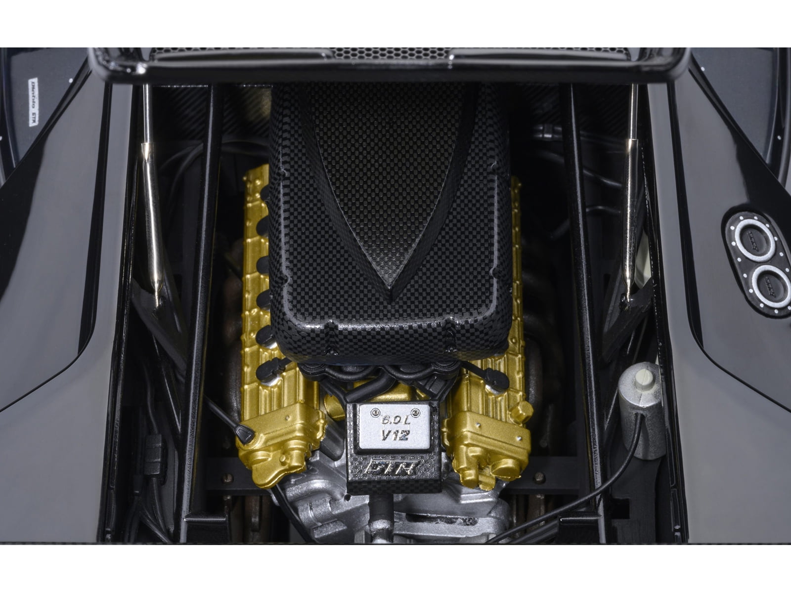 Lamborghini Diablo GTR Deep Black 1/18 Diecast Model Car by Autoart