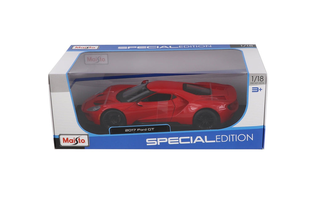 2017 Ford GT, Red - Maisto 31384R - 1/18 scale Diecast Model Toy Car