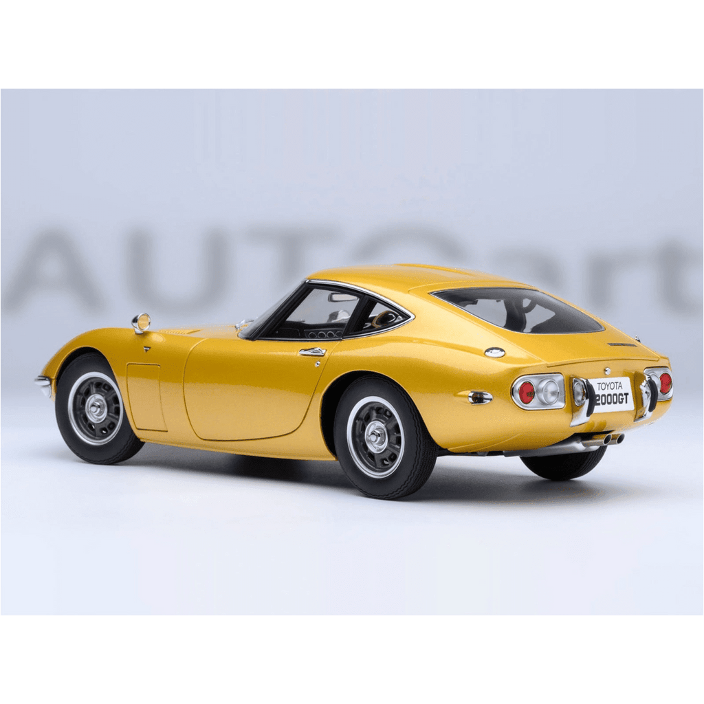 1967 Toyota 2000GT RHD (Right Hand Drive) Gold Metallic 1/18 Model Car by Autoart