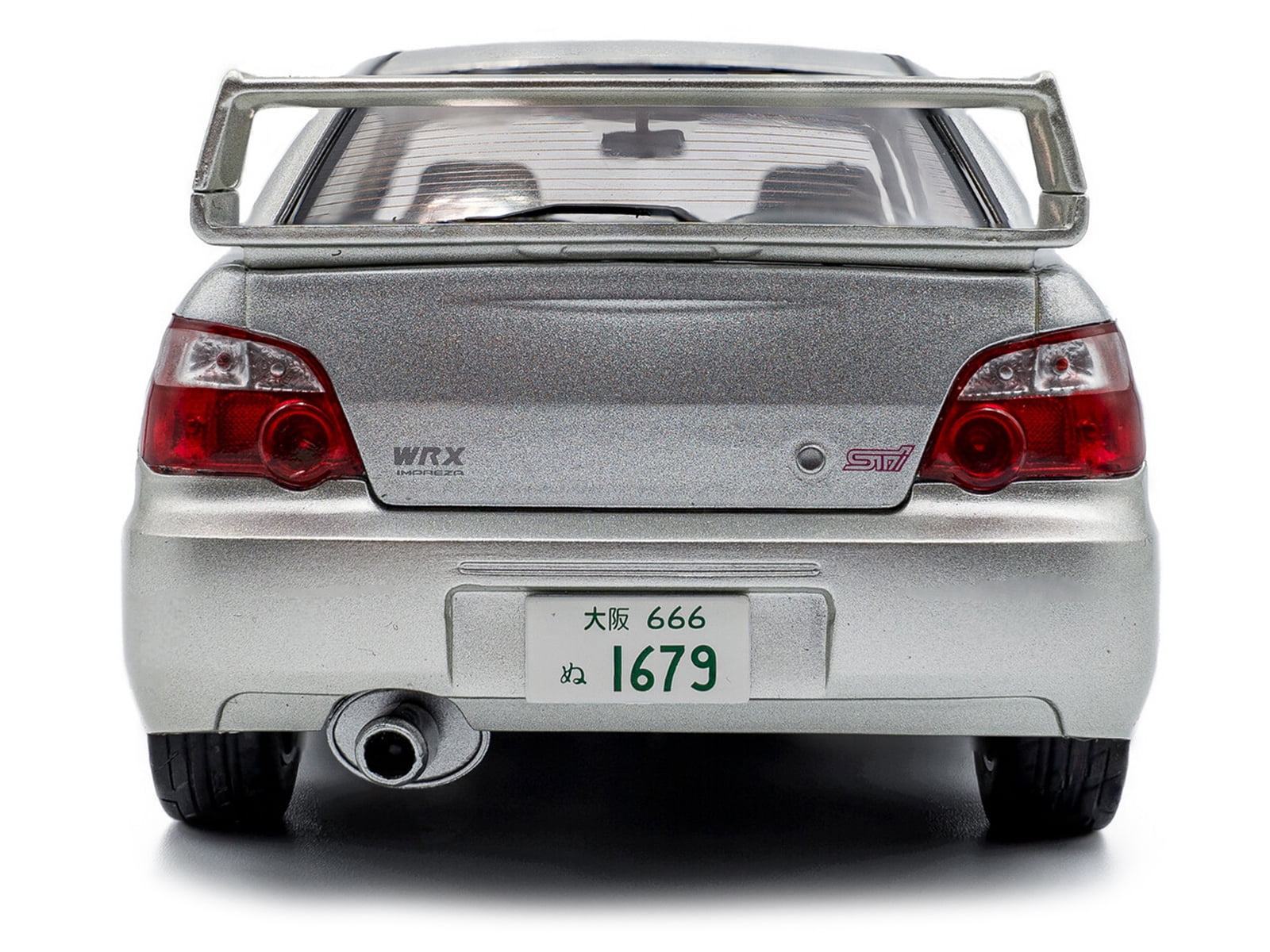 2004 Subaru Impreza WRX STI RHD (Right Hand Drive) Premium Silver Effect 1/18 Diecast Model Car by Solido