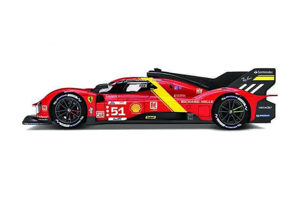 2023 Ferrari 499P #51 James Calado, Red - Bburago 18-16301R - 1/18 Scale Diecast Model Car